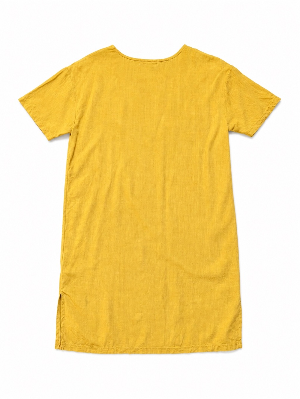 Sunny Yellow Short-Sleeve Swim Cover-Up Dress - Picture 3 of 7
